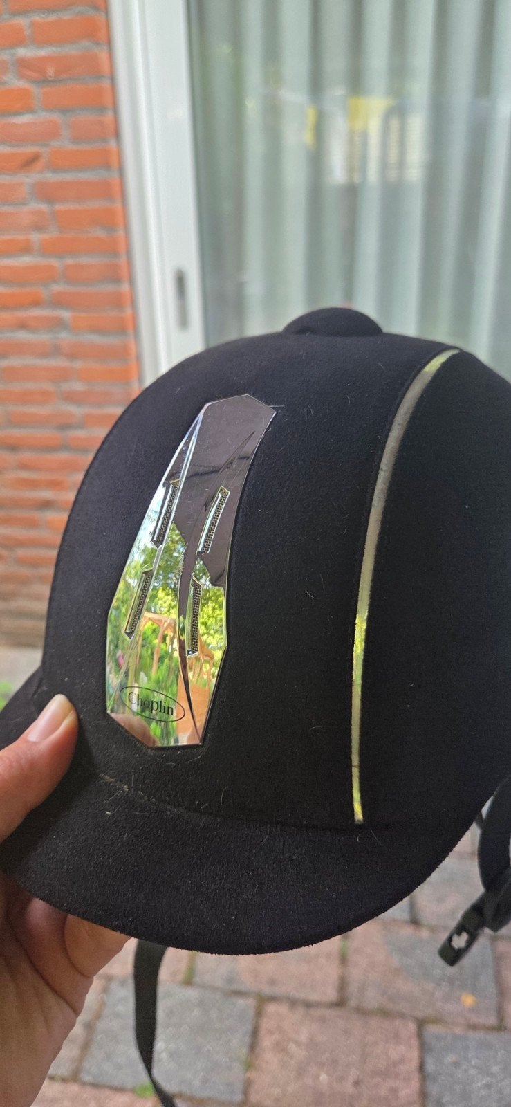 Ruitercap 1x gedragen bij wedstrijd, Ophalen of Verzenden, Zo goed als nieuw, Dressuur