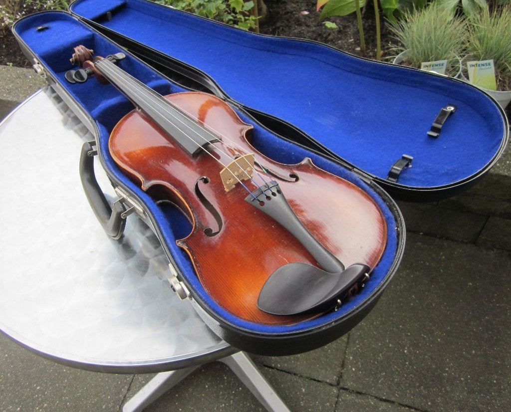 Jaren 1900 4/4 viool – Conservatory Violin Stradivarius, Gebruikt, Viool, Ophalen of Verzenden, 4/4-viool
