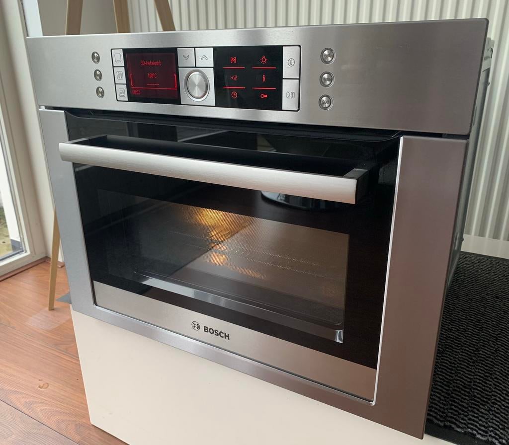 LUXE BOSCH COMBI OVEN MAGNETRON EN GRILL, Witgoed en Apparatuur, Ovens, Ophalen, Zo goed als nieuw, Magnetronfunctie