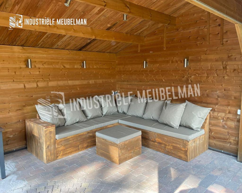 Steigerhouten Loungeset Lounge Tuin Bank Terras Tuinmeubelen