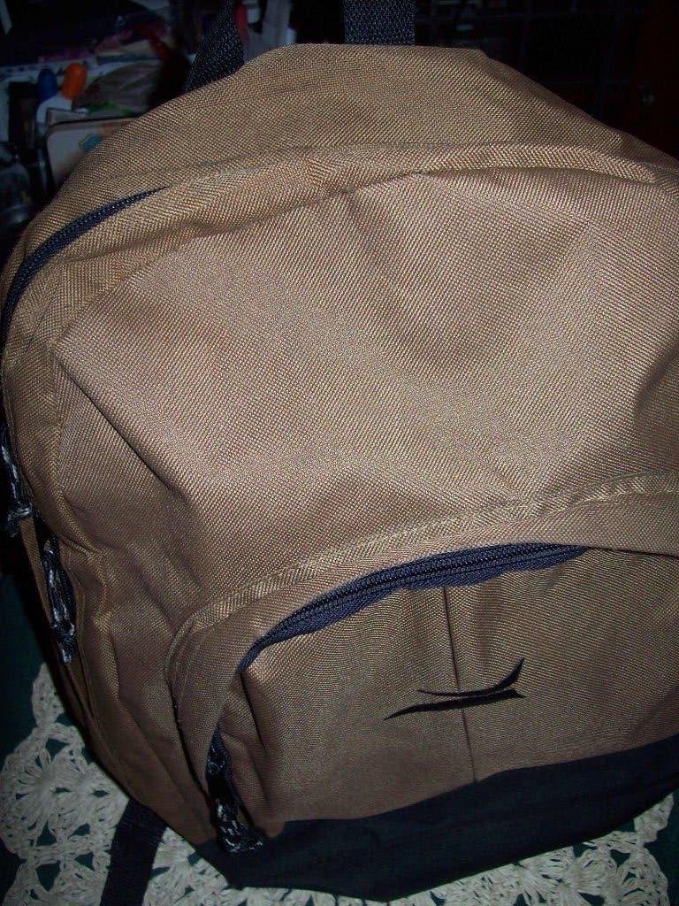 Rugtas/schooltas voor jongen l.bruin /zwart, Overige merken, Gebruikt, 25 tot 40 cm, Ophalen of Verzenden