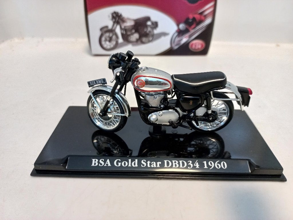 BSA Gold Star DBD34 Classic Motorbikes Atlas 1:24, Hobby en Vrije tijd, Ophalen of Verzenden, Zo goed als nieuw, Motor, Overige merken