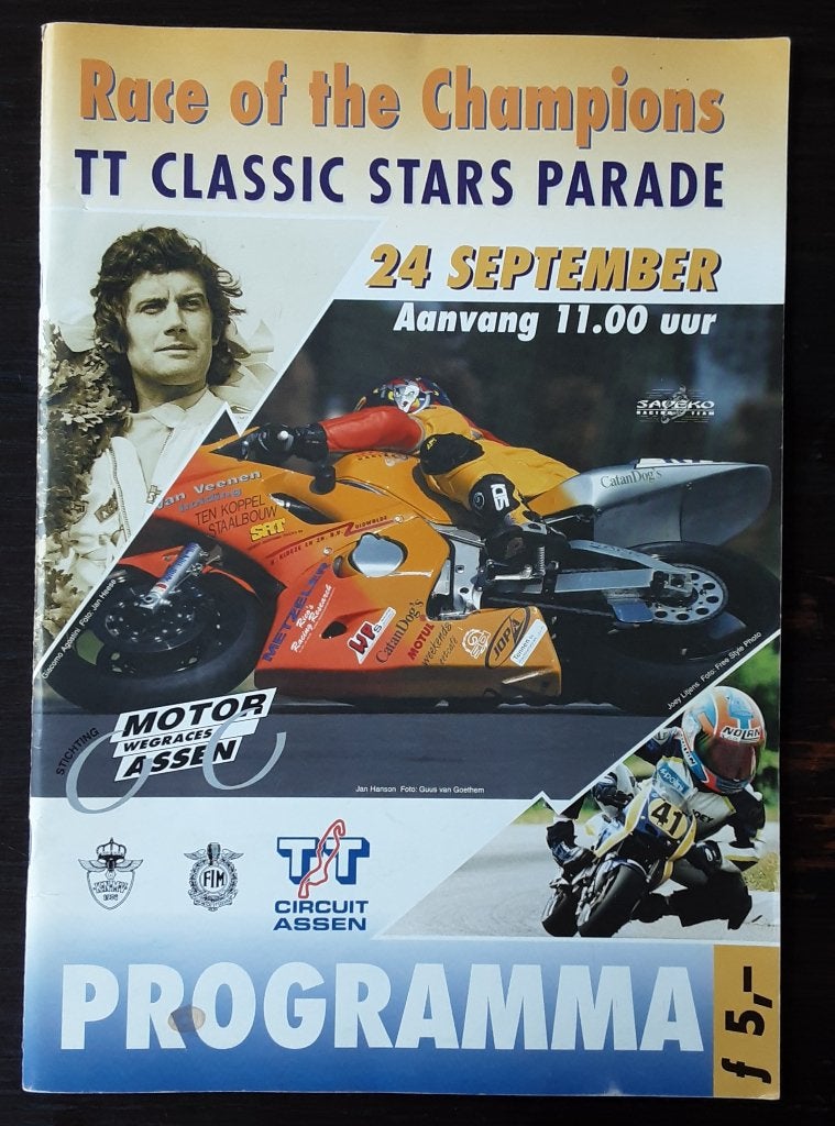 Programma Race of the Champions TT Classic Stars Assen, Ophalen of Verzenden, Zo goed als nieuw, Motoren