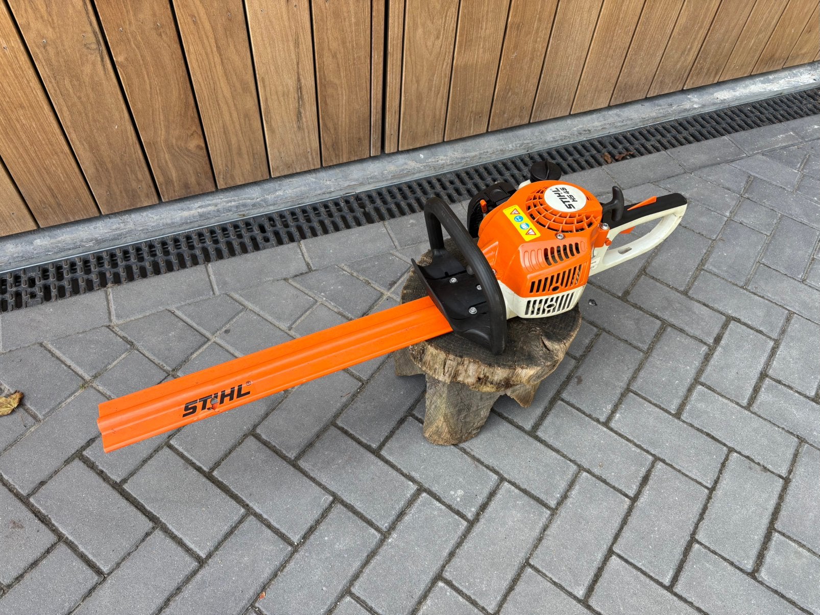 Stihl HS 45 benzine heggenschaar 45 cm zeer nette !!!, Tuin en Terras, Heggenscharen, ., Stihl, Ophalen of Verzenden, Zo goed als nieuw