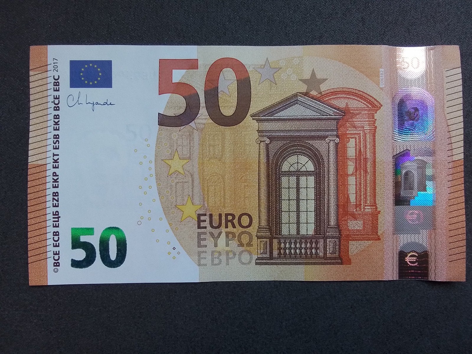 mooi 50 eurobiljet 2017 en veel meer eurobiljeten kijk, Postzegels en Munten, Ophalen of Verzenden, Overige landen, 50 euro, Los biljet