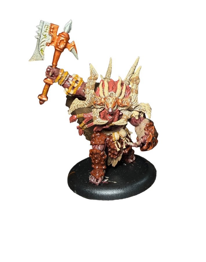 Warmachine Hordes Circle Orboros Kromac Champion of the Wurm, ., Warhammer, Ophalen of Verzenden, Zo goed als nieuw