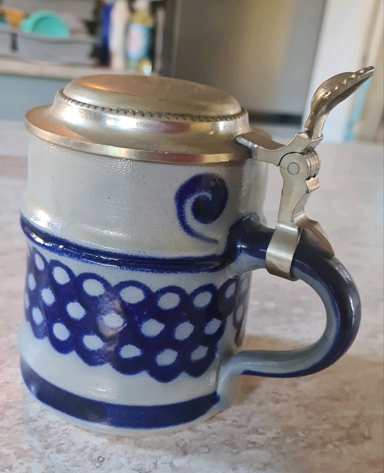 Keulse bier pul met klepdeksel - Leuk voor Oktoberfest, Antiek en Kunst, Ophalen of Verzenden