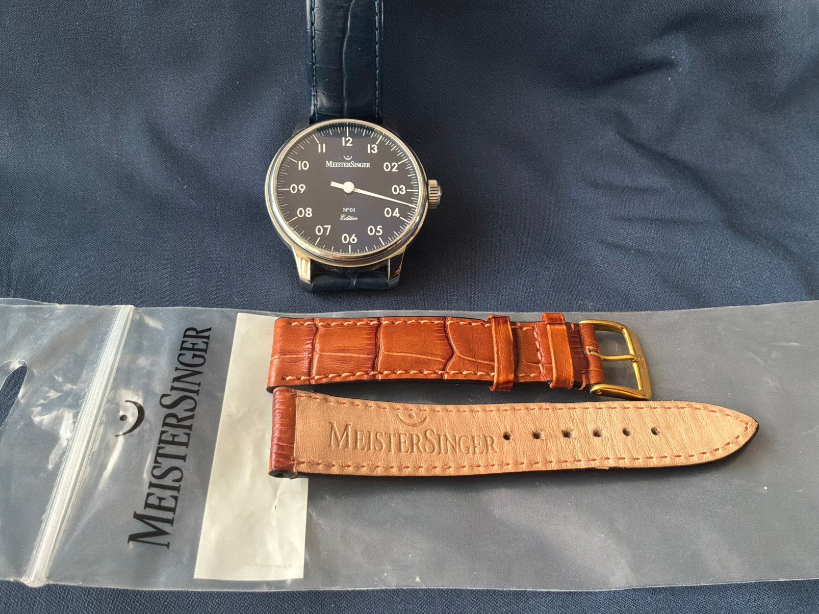 Meistersinger 2013 No. 1 limited edition 29/48, Overige merken, Leer, Staal, Polshorloge