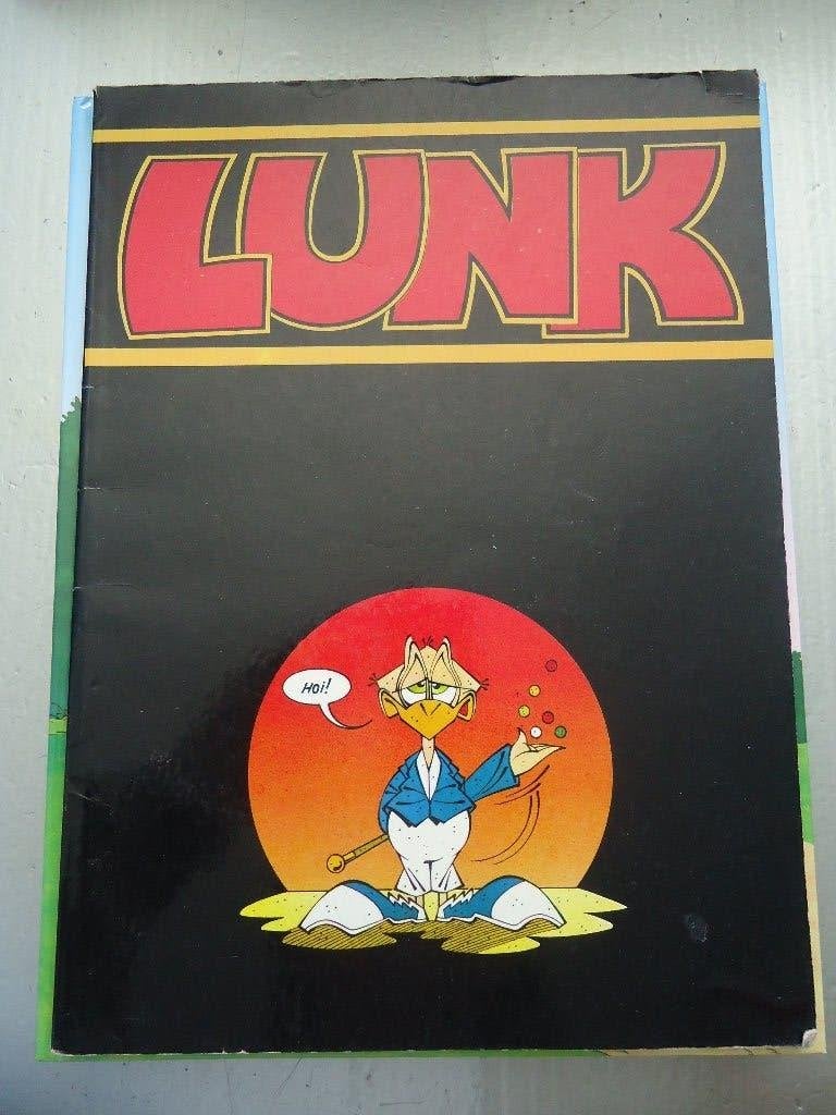 Lunk stripboek - Komische avonturen van een maffe vogel, Eén stripboek, Ophalen of Verzenden, Zo goed als nieuw, Sandfliy & Fred de Beer