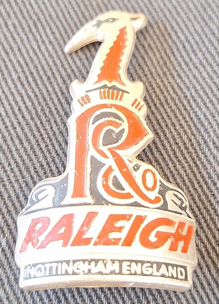 Vintage Raleigh fietsbadge Nottingham Engeland, Ophalen, Raleigh