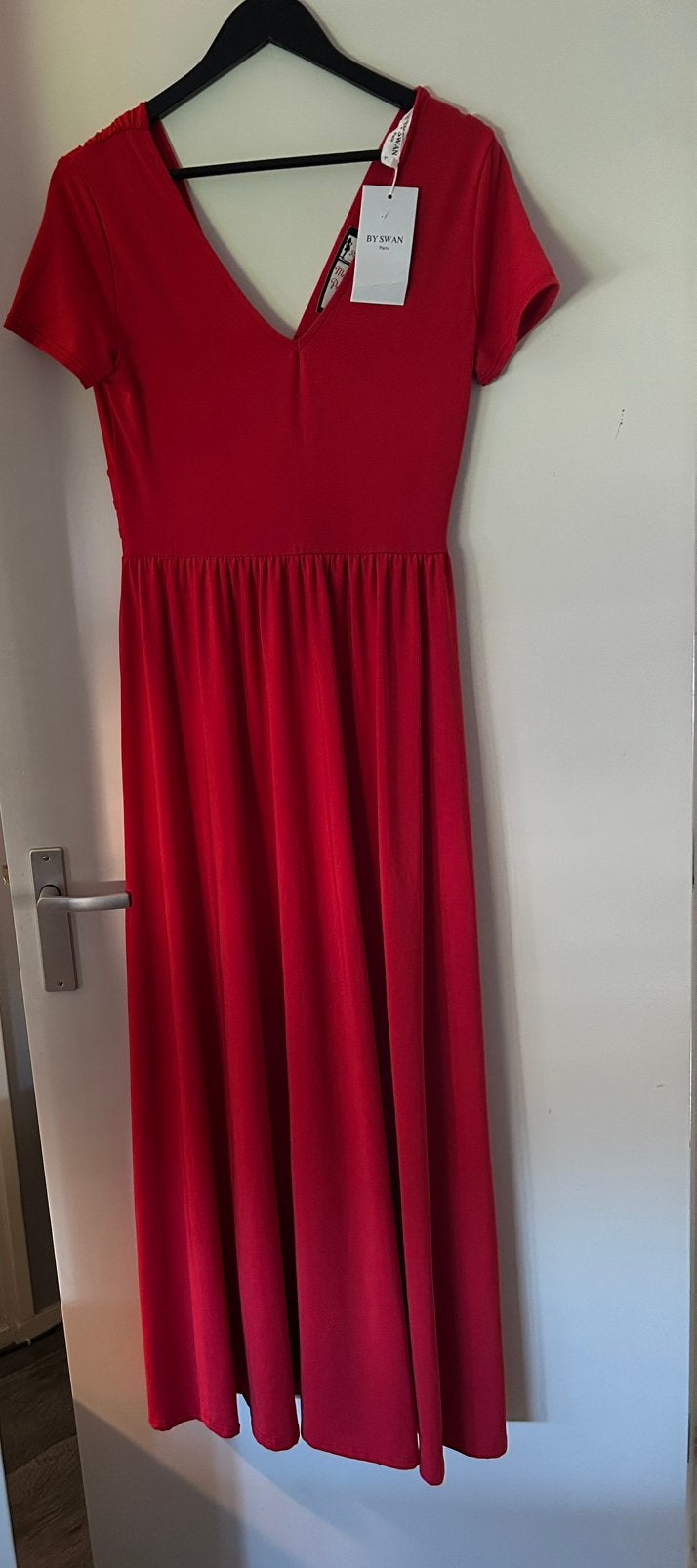 By Swan lange rode zomerjurk, maat L, Kleding | Dames, Jurken, Maat 42/44 (L), Nieuw, Ophalen of Verzenden, Rood