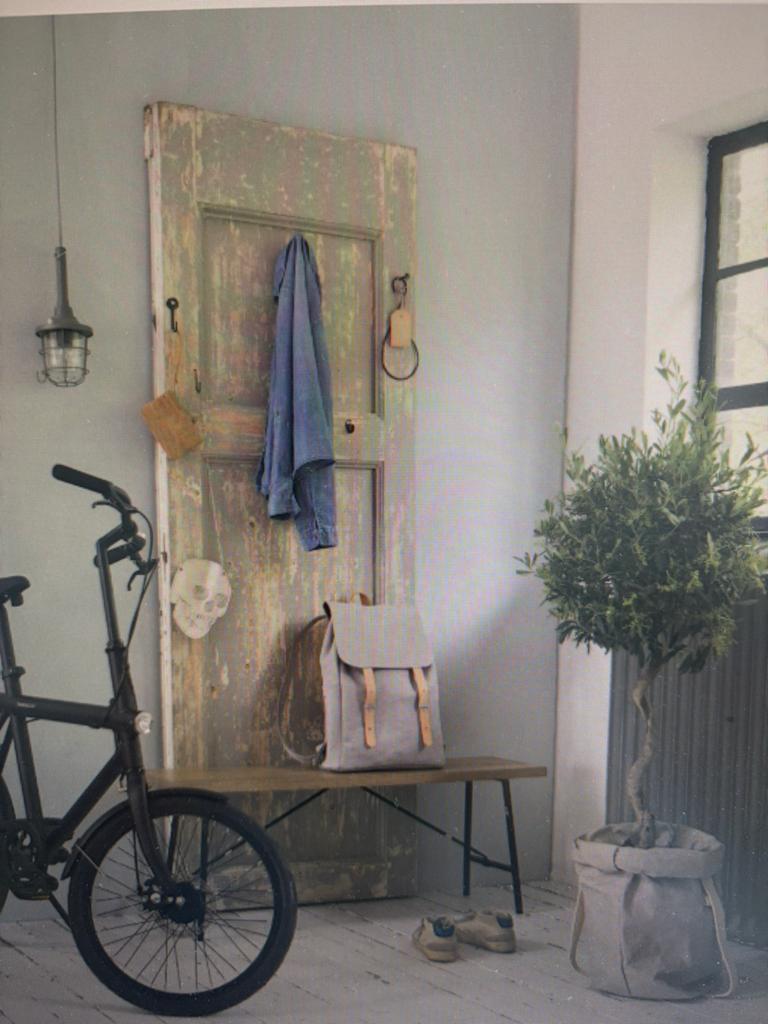 Jaren 30 oude paneel deur, Huis en Inrichting, Woonaccessoires | Kapstokken, Ophalen, Gebruikt, Hout, Minder dan 100 cm