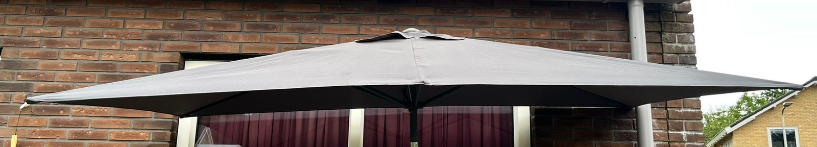 Parasol met voet, Tuin en Terras, Parasols, Ophalen, Kantelbaar, 2 tot 3 meter, Zweefparasol