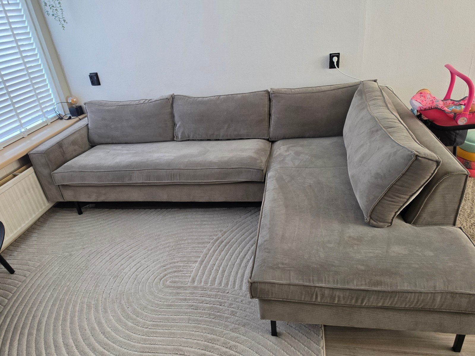Woood Arwin Hoekbank - Comfortabel en Stijlvol, Ophalen, Modern, Comfortabel, 250 tot 300 cm, Gebruikt