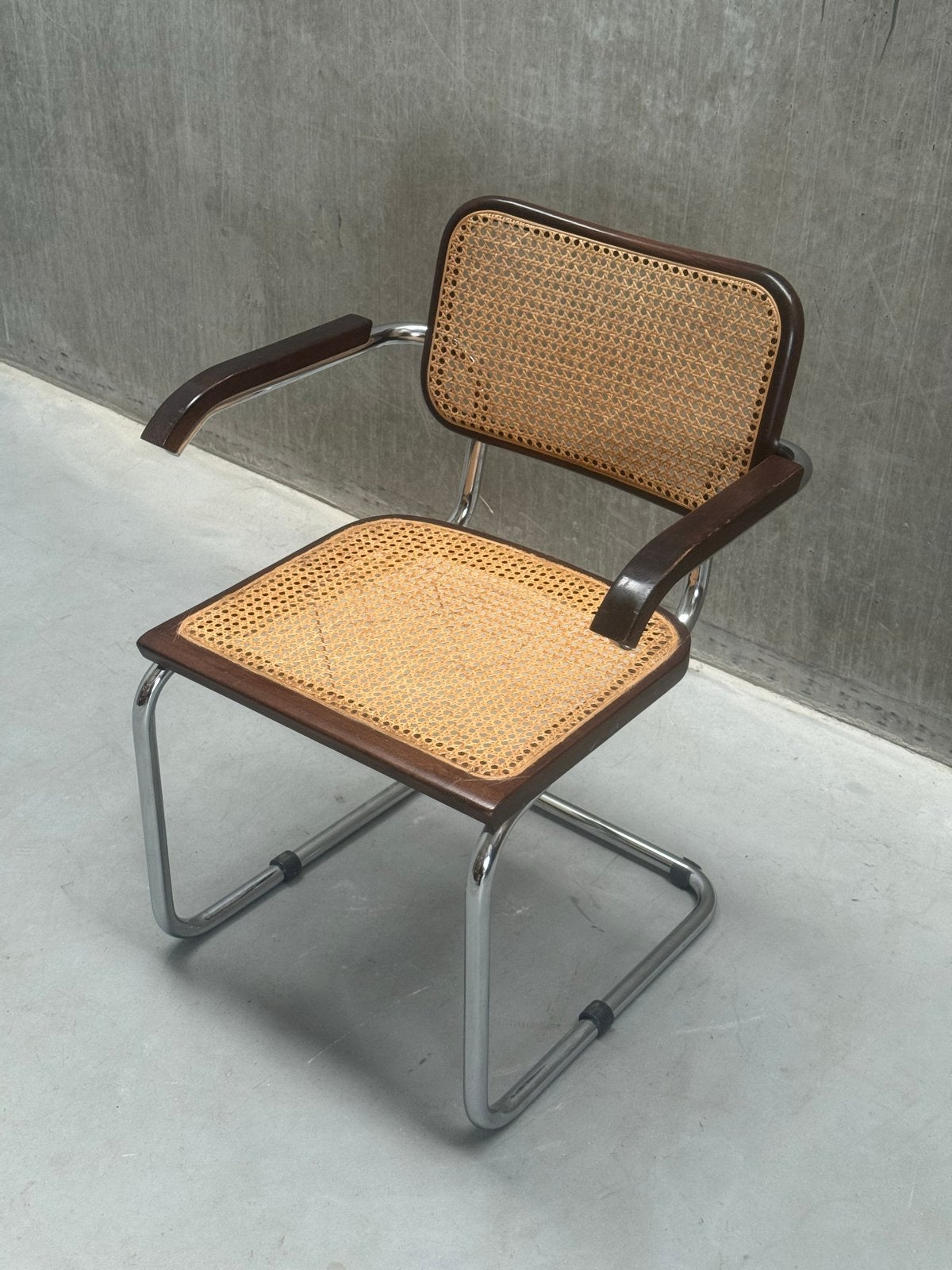 Vintage Italiaanse Cesca-stoel van Marcel Breuer, jaren 70, Ophalen