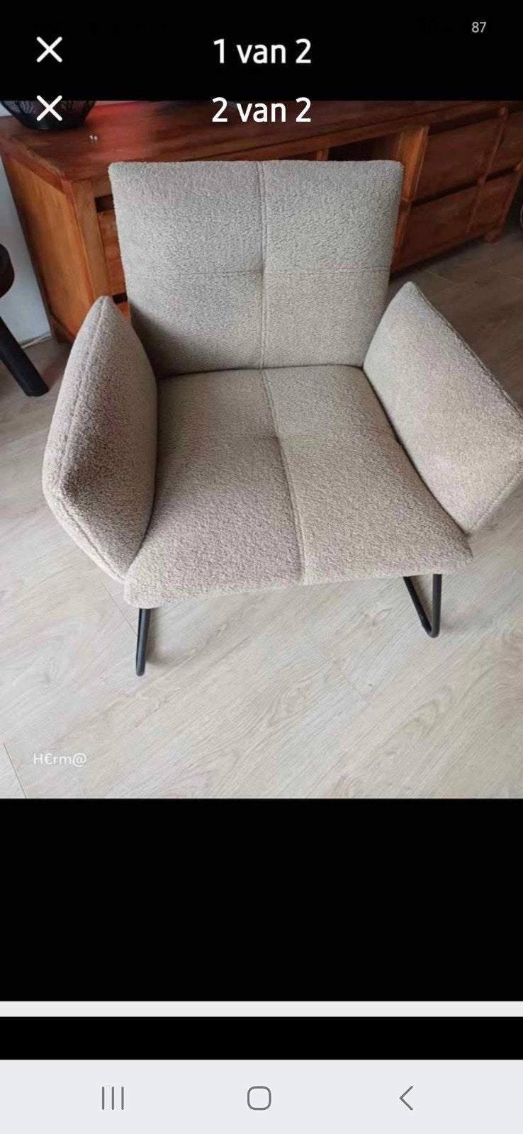 Mooi stoeltje, taupe kleurig, Ophalen, Minder dan 75 cm, Eenpersoons, Minder dan 150 cm