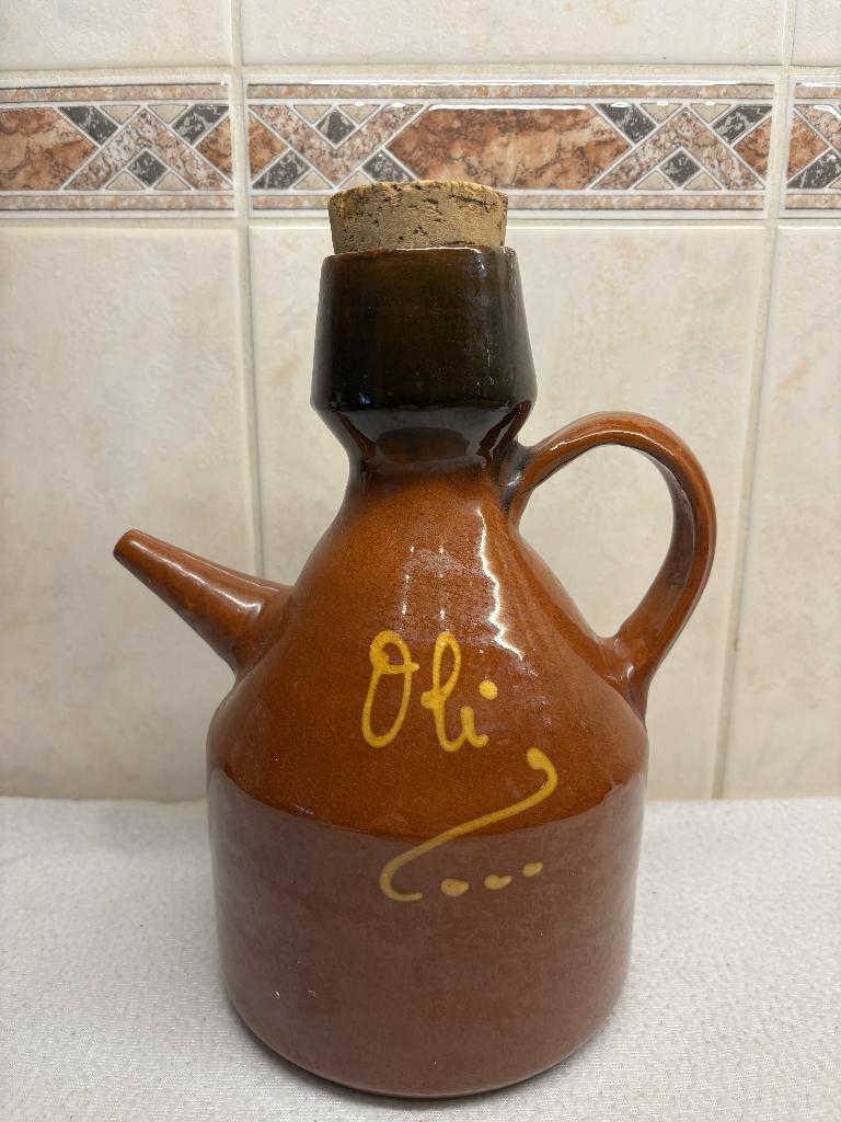 Italiaanse Terra Cotta Oli Kan, Ophalen of Verzenden