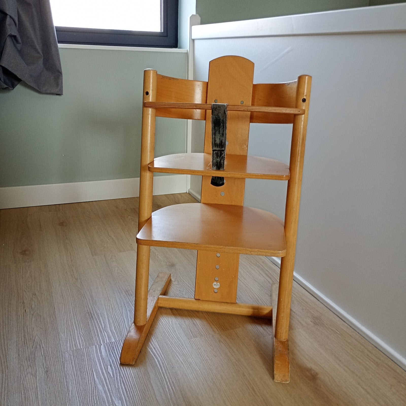 Houten meegroeistoel voor kinderen, Ophalen, Gebruikt, Meegroeistoel, Aanschuifbaar