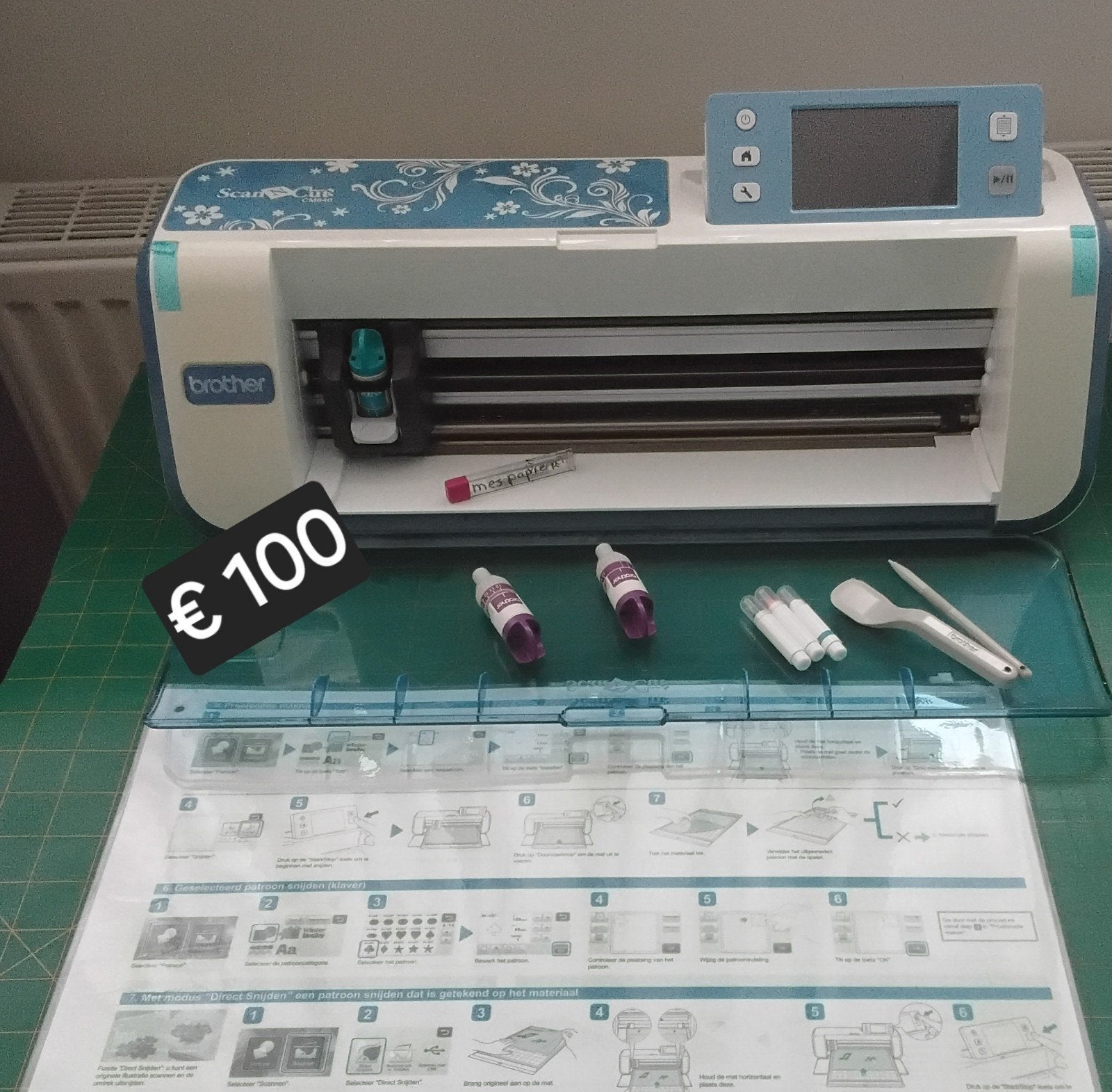 Brother ScanNCut snijplotter met accessoires, Ophalen of Verzenden, Zo goed als nieuw, Toebehoren, Brother
