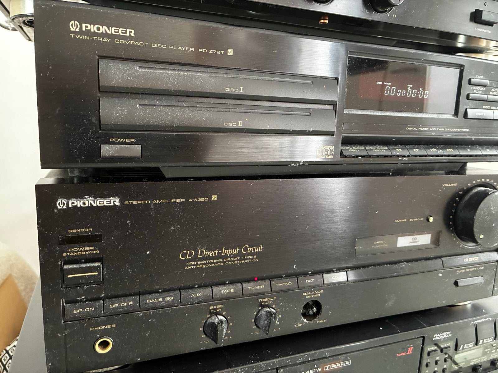 Pioneer CD-speler PD-Z72T & Stereo Versterker A-X350, Ophalen, Gebruikt, Pioneer, Wisselaar