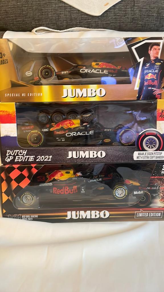 Max Verstappen Red Bull Racing Jumbo Formule 1 Auto's, Overige merken, Auto, 1:32 tot 1:50, Nieuw