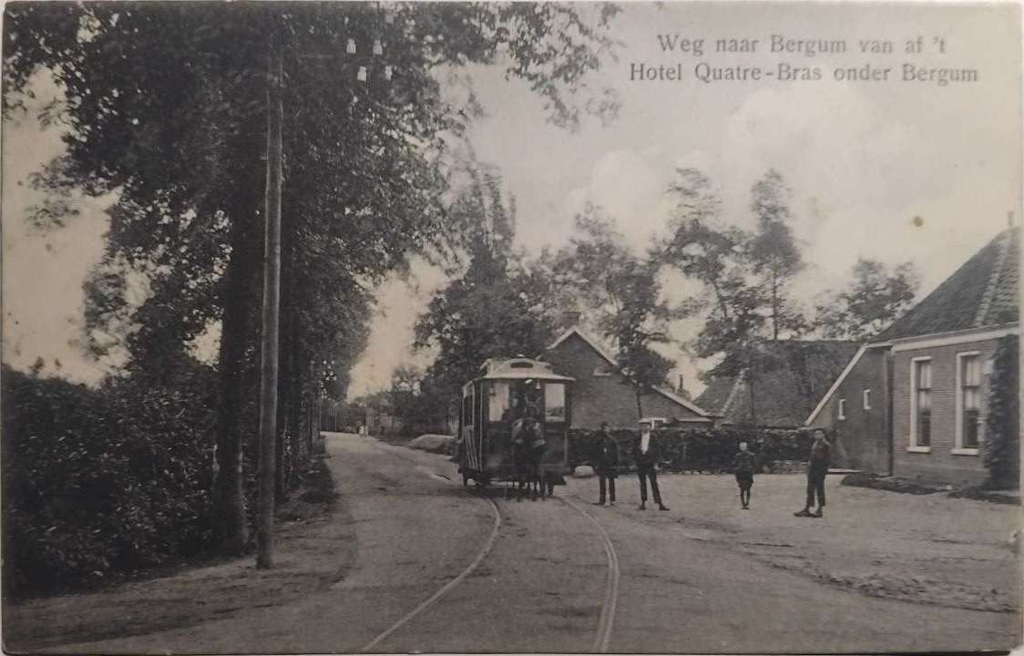 Paardentram Bergum (Friesland) - Mobilisatie 1914 MILITAIR, Verzamelen, Ophalen of Verzenden, Voor 1920, Gelopen, Friesland