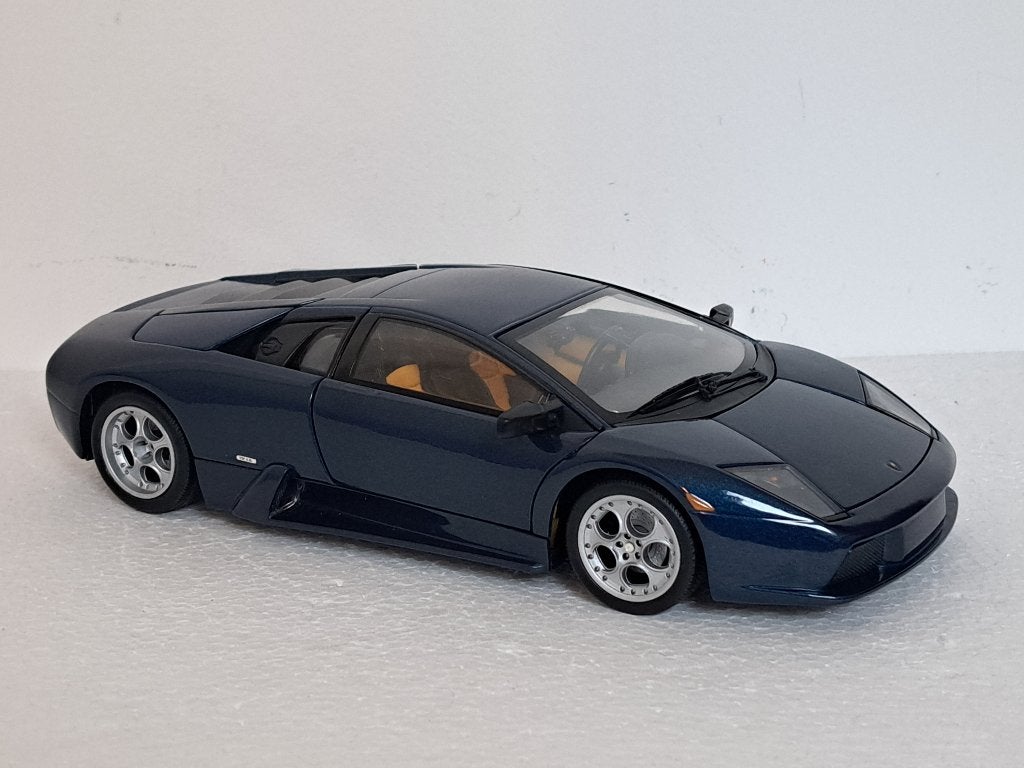 Lamborghini Murcielago D. Blauw 1/18 Hot Wheels uniek, Ophalen of Verzenden, Zo goed als nieuw, Auto, Hot Wheels