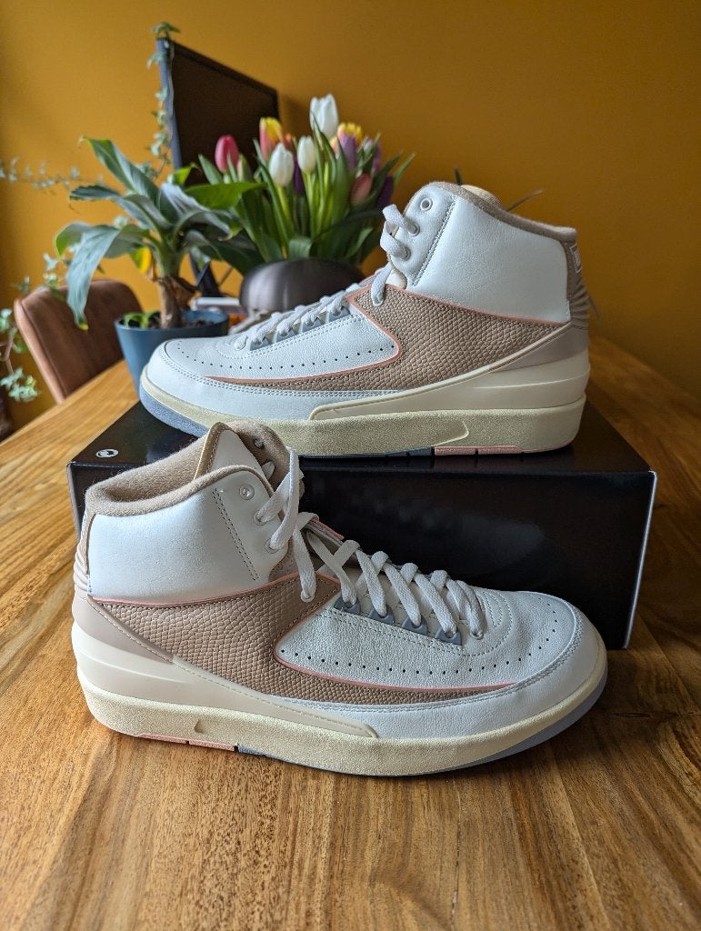 Nike Air Jordan 2 Retro Maat 44 Size 11.5 W, 10 M NEW, Wit, Nieuw, Ophalen of Verzenden, Sneakers of Gympen