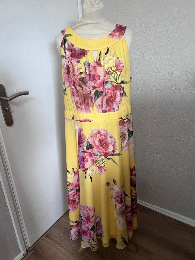 Mooie dames jurk van VERA MONT maat 46, Kleding | Dames, Geel, Maat 46/48 (XL) of groter, Ophalen of Verzenden, Zo goed als nieuw