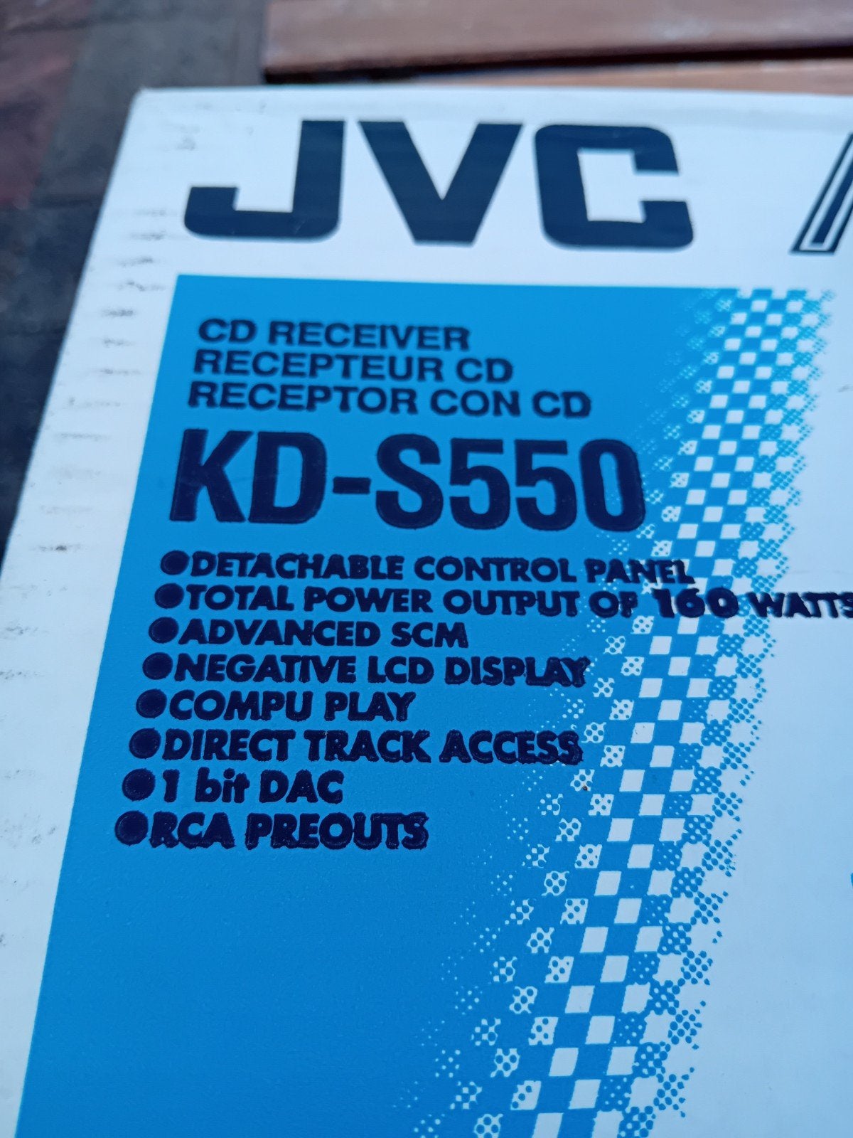 JVC KD-S550 CD-ontvanger met afneembaar front, Ophalen of Verzenden, Zo goed als nieuw