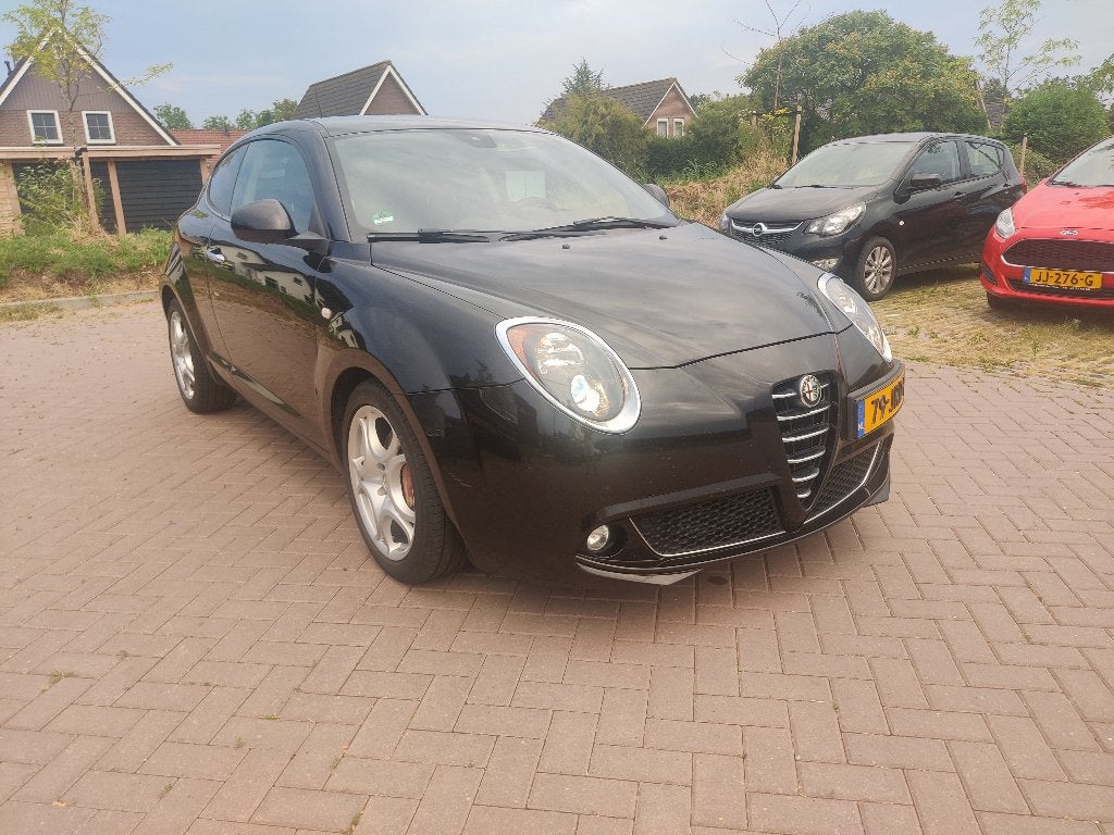Alfa Romeo MiTo 1.4 Turbo 155pk 2009 Zwart, Voorwielaandrijving, 15 km/l, 4 cilinders, Origineel Nederlands