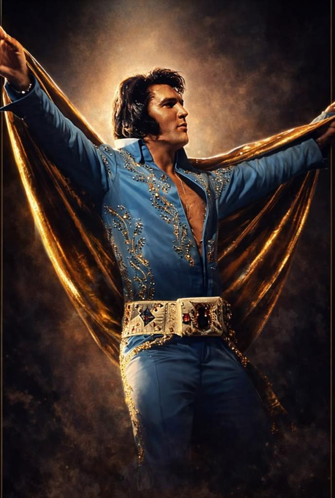 ELVIS PRESLEY FOTO-POSTER, Ophalen of Verzenden, 1960 tot 1980, Zo goed als nieuw, Overige onderwerpen