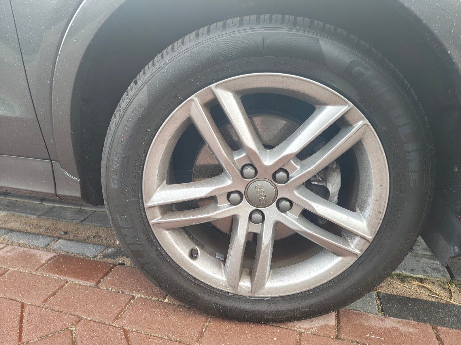 voor Audi  velgen met banden, Auto-onderdelen, Ophalen, 18 inch, 235 mm, Zomerbanden