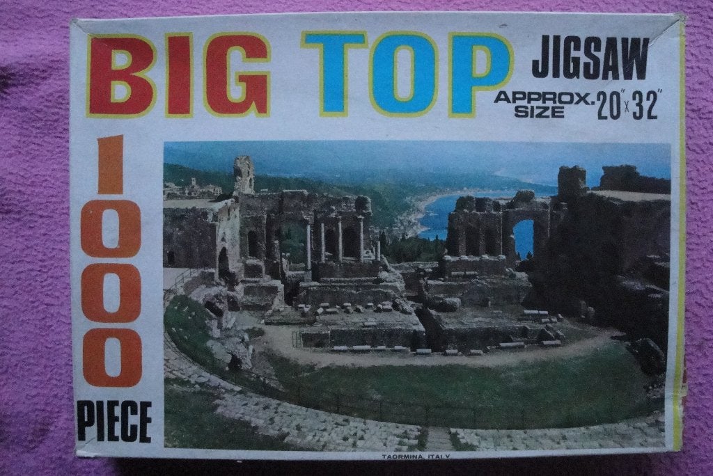 BIG TOP JIG SAW PUZZLE 1.000 stukjes voor 2,50euro, Ophalen of Verzenden, 500 t/m 1500 stukjes, Gebruikt, Legpuzzel
