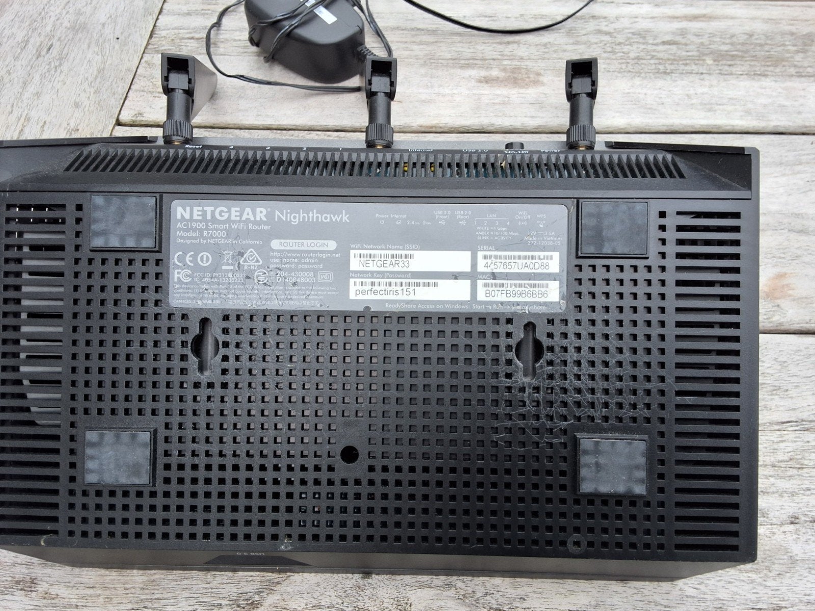 Netgear r7000 router, Computers en Software, Ophalen of Verzenden, Gebruikt, Router, Netgear Nighthawk