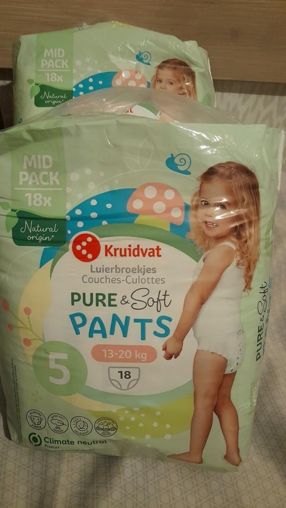 2 pakken Luierbroekjes kruidvat nieuw, Ophalen of Verzenden, Nieuw, Overige typen