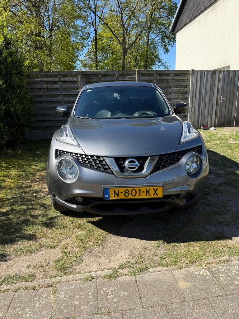 Nissan Juke 1.6 113pk 2019 Grijs, Voorwielaandrijving, 1250 kg, Zwart, Leder