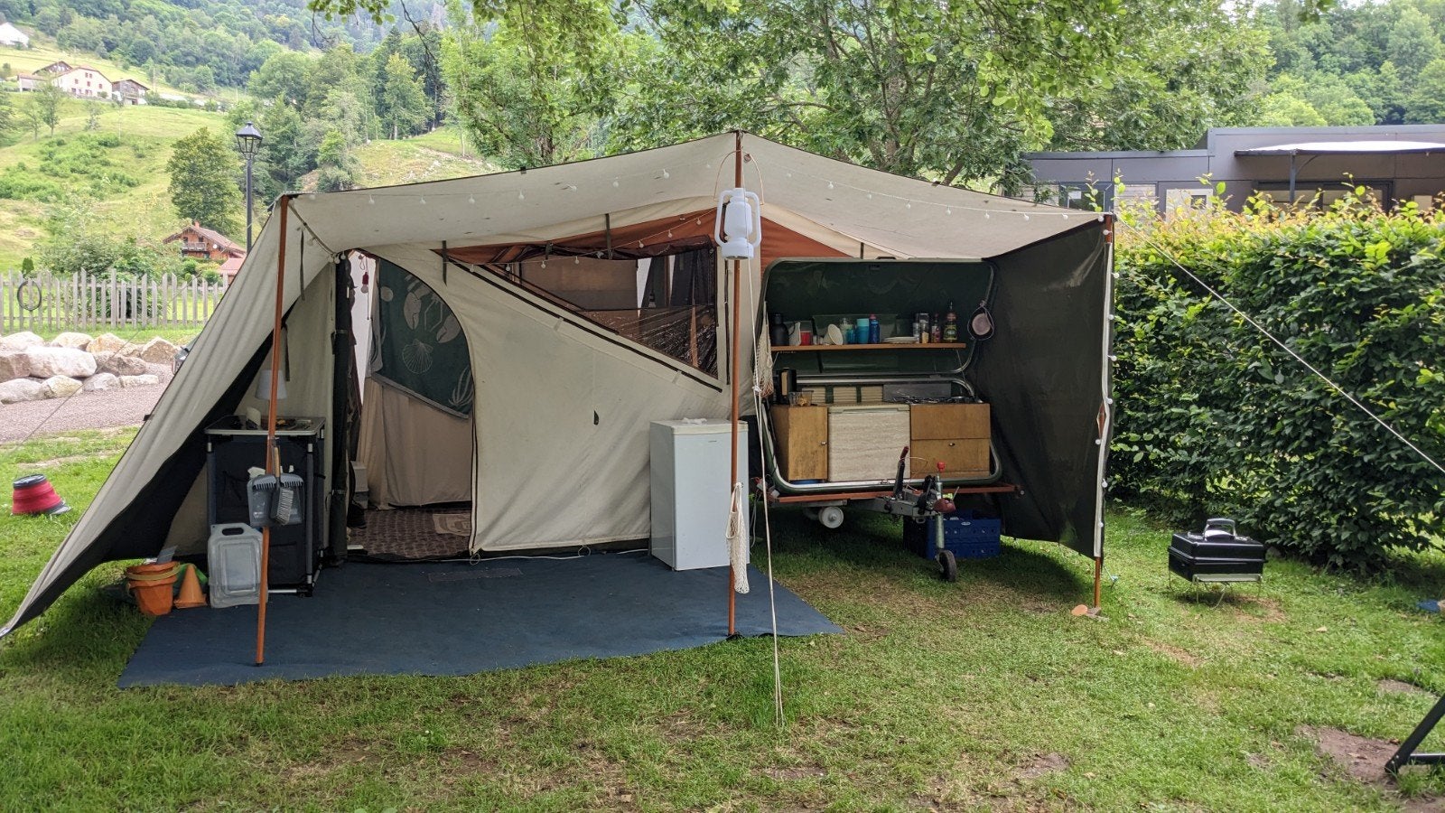 Holtkamper Cocoon XL (2006) - Aircodak en kindertent, Aanwezig, Tot en met 4, Groen, Ophalen