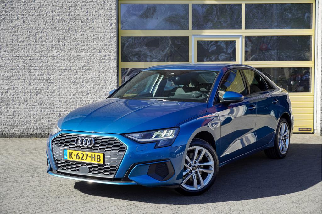 Audi A3 Limousine 30 TFSI Pro Line BJ2021 Lmv 17" | Led | Pd, Voorwielaandrijving, Stof, Gebruikt, Blauw