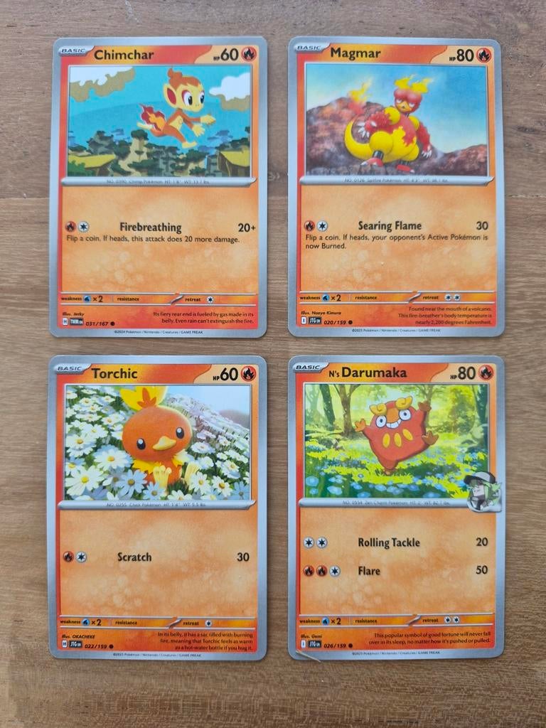 Pokémon chimchar magmar drakuma torchic, Ophalen of Verzenden, Zo goed als nieuw