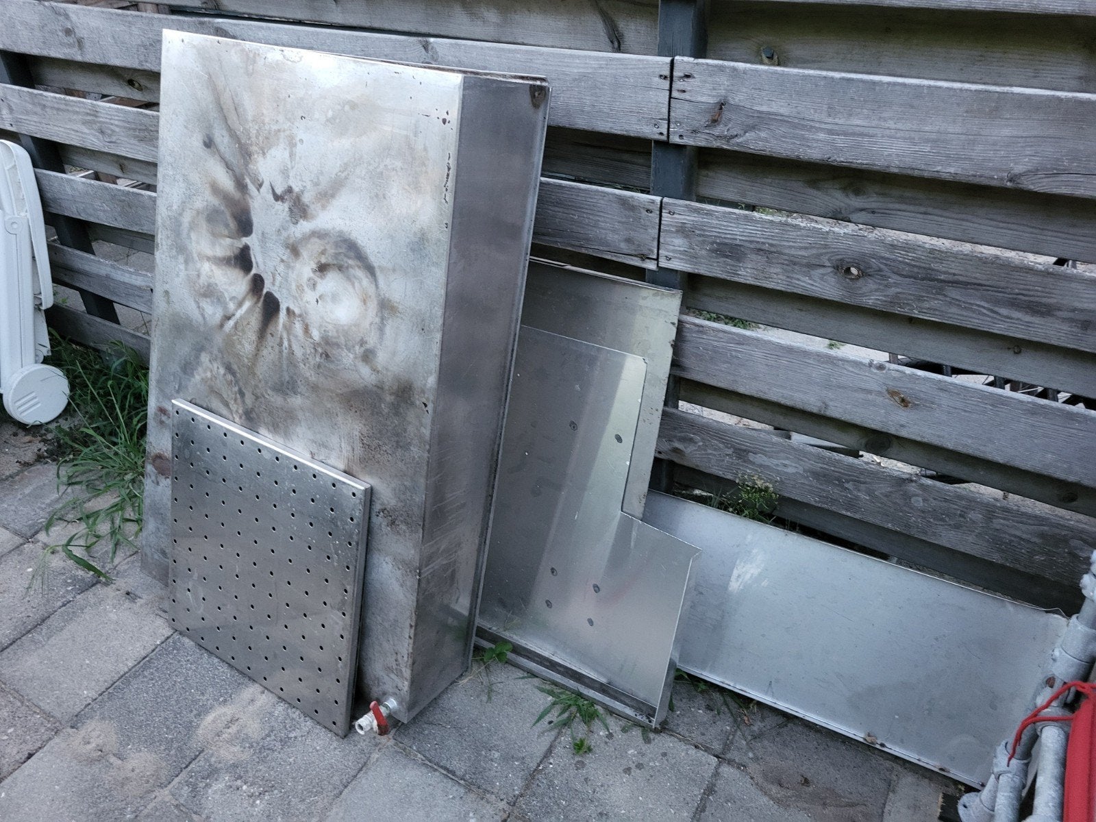 Diverse RVS platen en bak - Ideaal voor projecten, Doe-het-zelf en Verbouw, Metalen, Ophalen