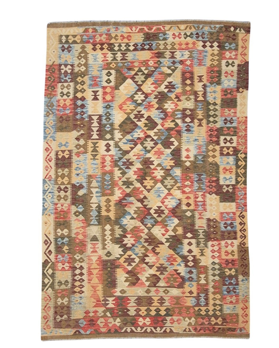 groot Afgan Tribal kelim 300x200 wollen vloerkleed, 1185VB, Info@rugsandcarpets.nl, De handelmaatschappij, 200 cm of meer