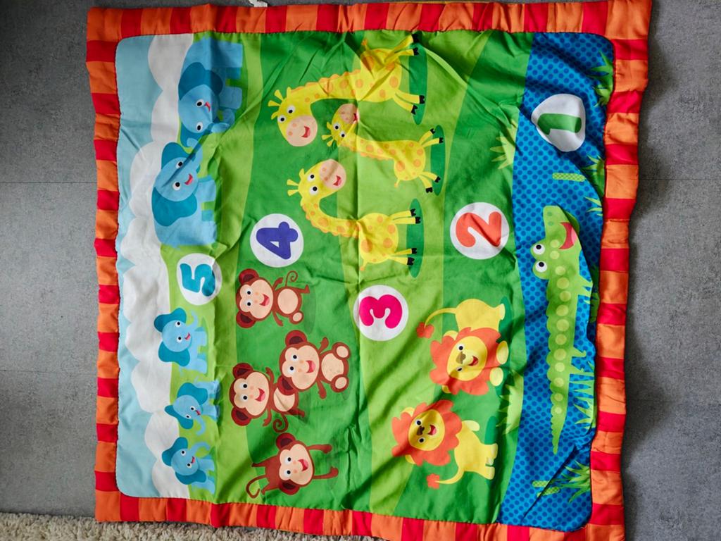 Speelkleed met Dieren en Nummers, Ophalen of Verzenden, Gebruikt, Speelkleed