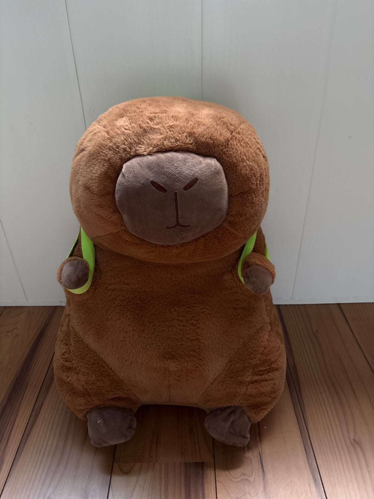 Sint tip; Grote Capibara Knuffel met Schildpad Rugzak, Overige merken, Overige typen, Ophalen of Verzenden, Zo goed als nieuw
