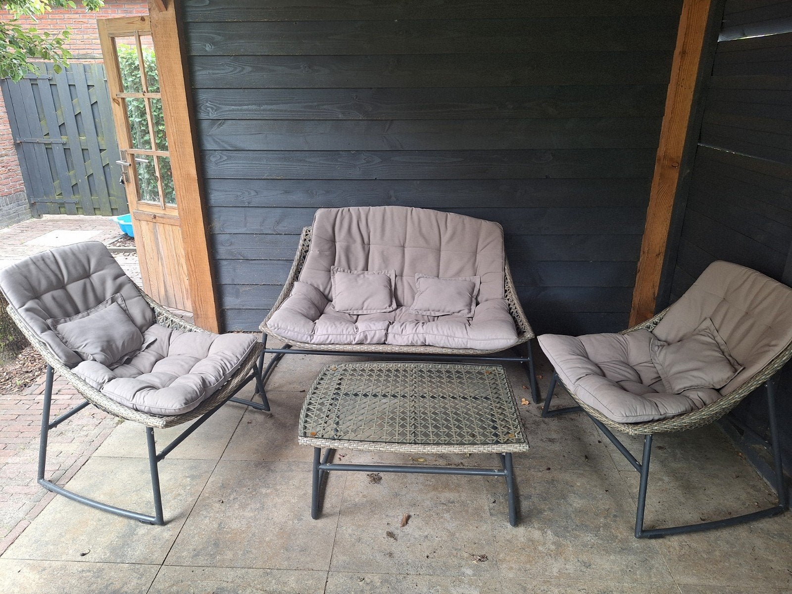 Kees Smit Loungeset met bank, 2 stoelen en tafel, Ophalen, 4 zitplaatsen, Gebruikt, Bank