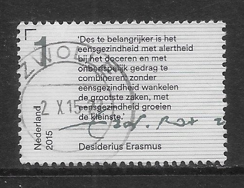 2015, Brieven schrijven, Tekst Erasmus [3321] (K0713), Ophalen of Verzenden