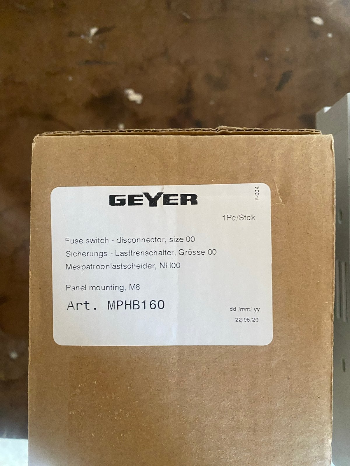 Geyer MPHB160 Zekering Lastscheider NH00, Ophalen, Nieuw, Overige merken, Overige typen