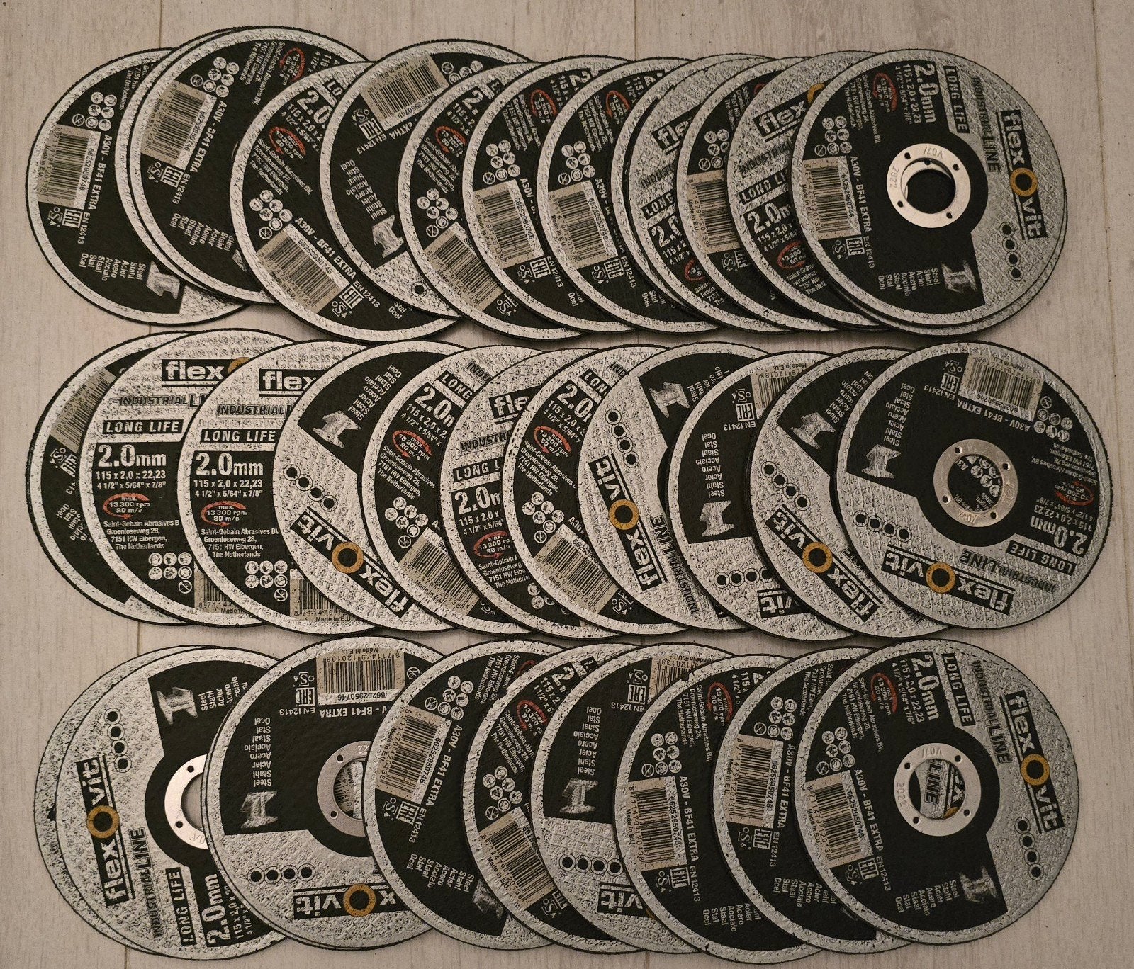 Partij doorslijpschijven/lamellen-slijpschijven 115/125mm, Doe-het-zelf en Verbouw, Ophalen of Verzenden, Nieuw