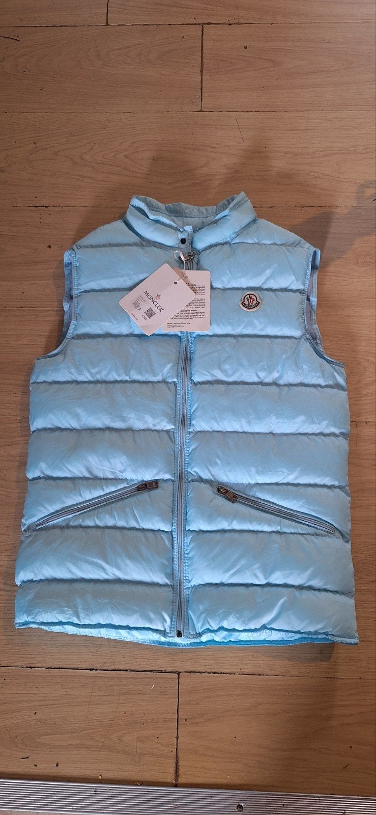 Nieuw Moncler vest - lichtblauw, Blauw, Moncler, Nieuw, Ophalen of Verzenden
