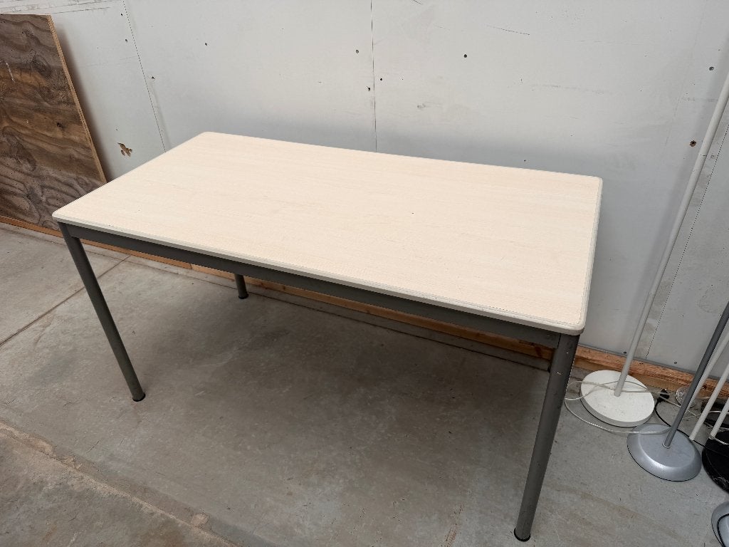 kantine tafel 2 stuks 140x70cm, Ophalen, Gebruikt, 100 tot 150 cm, 50 tot 100 cm